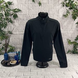 Men’s Hind Black Zip Up Pull Over Long Sleeve Sweater (XL) DB16